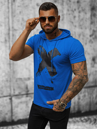 Ανδρικό μπλουζάκι mπλε OZONEE JS/8T203