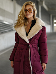 Γυναικείο μπουφάν mαρόν OZONEE JS/16M9168/06