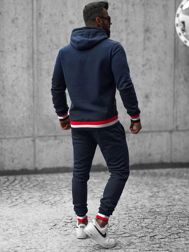 Ανδρικό σετ φόρμας ναυτικό μπλε OZONEE JS/8C60/25