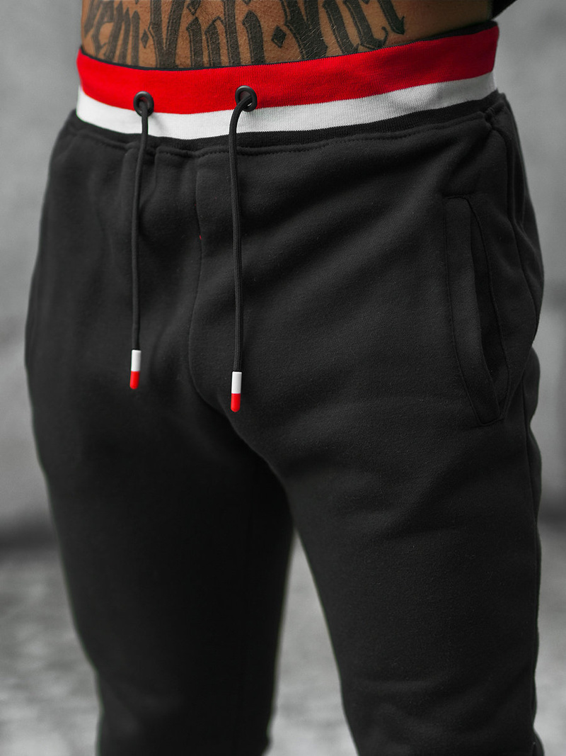 Ανδρικό σετ φόρμας μαύρο OZONEE JS/8C65/3