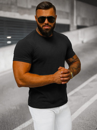 Ανδρικό μπλουζάκι μαύρο OZONEE JS/712005Z