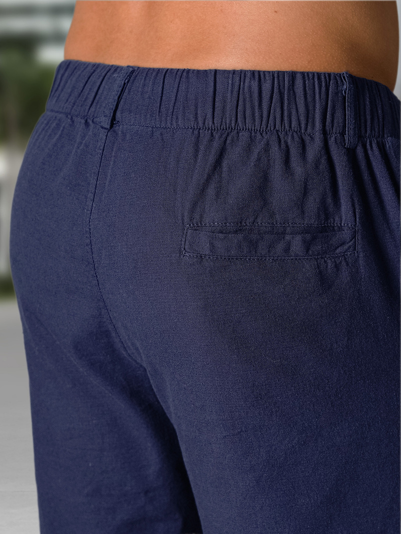 Ανδρικό σόρτς chino ναυτικό μπλε OZONEE TMK/DC809/3Z