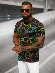 Ανδρικό μπλουζάκι μαύρο OZONEE O/T1272/3