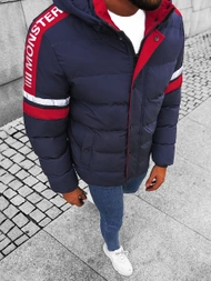 Ανδρικό χειμερινό μπουφάν ναυτικό μπλε OZONEE JS/M8103