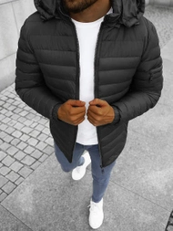 Ανδρικό μπουφάν μαύρο OZONEE JS/M792/392