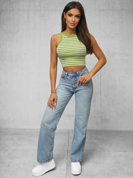 Γυναικείο φανελάκι πράσινο και άσπρο OZONEE O/JK6557