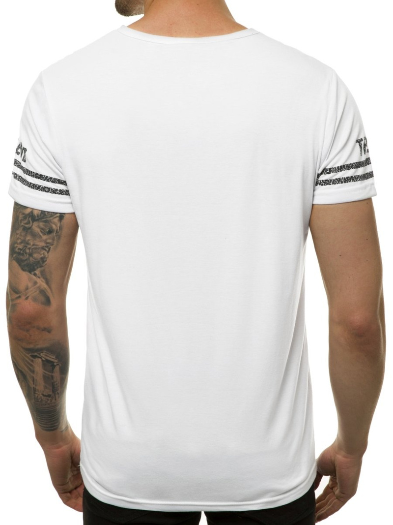 Ανδρικό μπλουζάκι λευκό OZONEE JS/SS10968