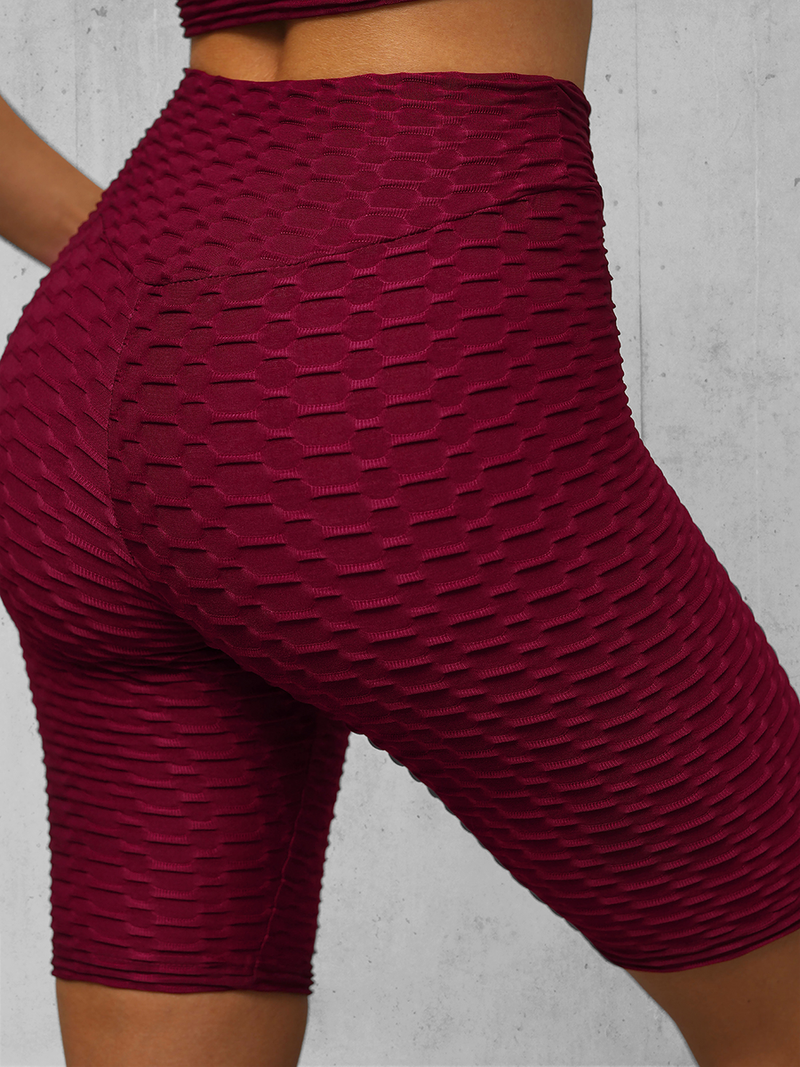 Γυναικείο σετ φόρμας δύο κομματιών μπορντό OZONEE O/22754Z