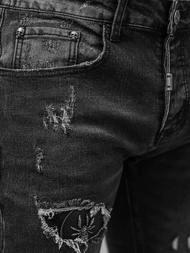 Ανδρικό τζιν παντελόνι mαύρος OZONEE NB/MP0166N