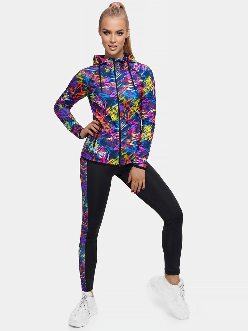 Γυναικείο σετ φόρμας δύο κομματιών πολύχρωμο OZONEE O/02704