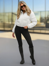 Γυναικείο μπουφάν λευκό OZONEE JS/5M3260/281Z