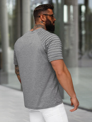 Ανδρικό μπλουζάκι γραφίτη OZONEE JS/8T88/5Z