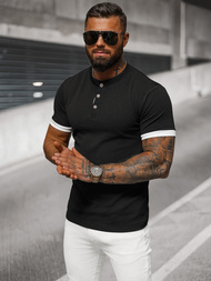 Ανδρικό μπλουζάκι μαύρο OZONEE O/M011