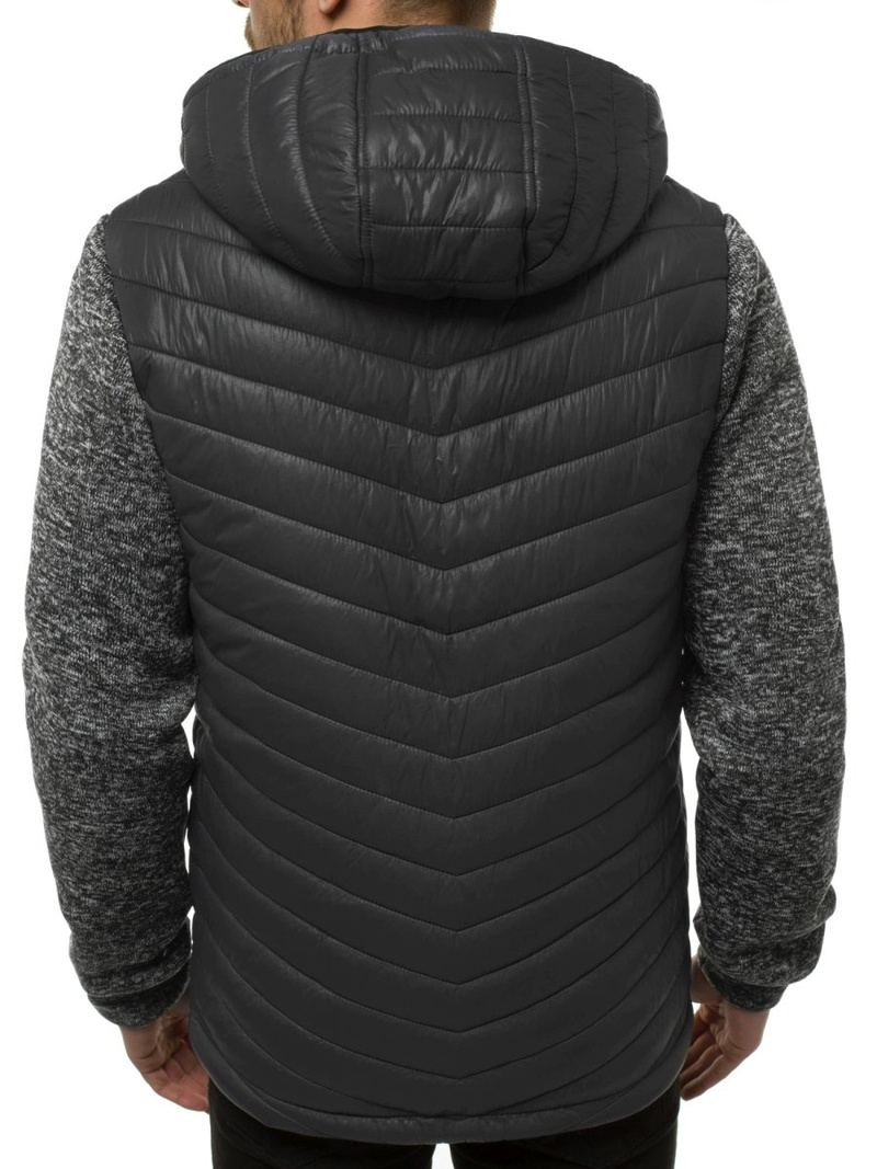 Ανδρικό μπουφάν γραφίτη OZONEE JS/KS2001K