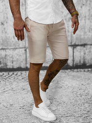 Ανδρικό σόρτς chino μπεζ OZONEE O/P4052