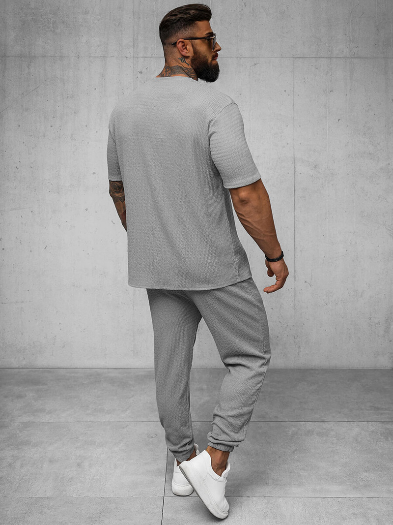 Ανδρικό μπλουζάκι Γκρί OZONEE O/Y960T