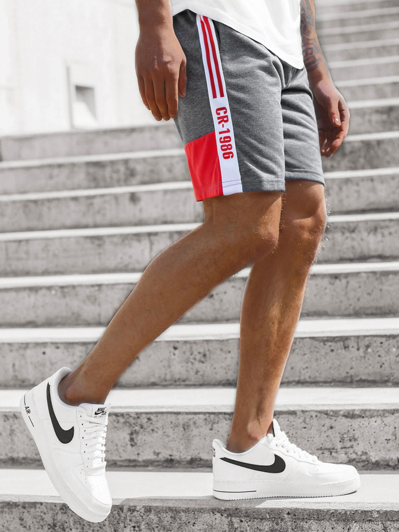 Ανδρικό σόρτς γραφίτη OZONEE JS/KS2501