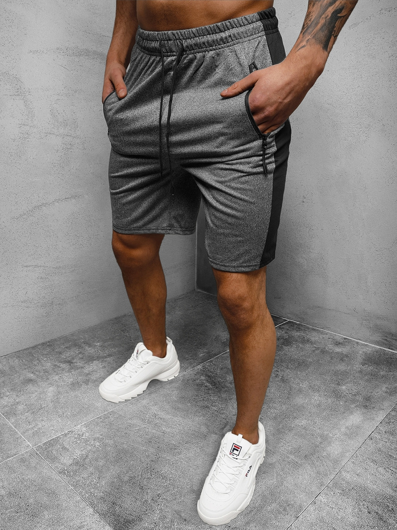 Ανδρικό σόρτς φόρμας Γραφίτης OZONEE JS/68025