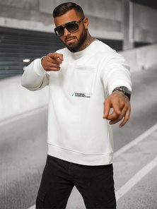 Φούτερ λευκό OZONEE O/SWE23022