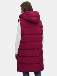 Γυναικείο αμάνικο μπουφάν mαρόν OZONEE O/81276