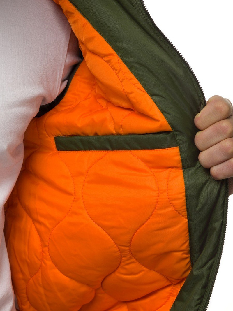 Ανδρικό χειμερινό μπουφάν πράσινο OZONEE O/99122