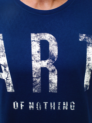 Ανδρικό μπλουζάκι με μακριά μανίκια ναυτικό μπλε OZONEE O/1292Z