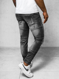 Ανδρικό τζιν παντελόνι mαύρος OZONEE NB/MP0047NZ