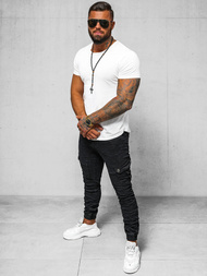 Ανδρικό παντελόνι jogger mαύρος OZONEE O/E6979N