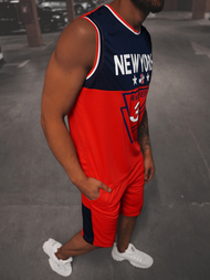 Ανδρικό σετ μπάσκετ Κόκκινο OZONEE JS/68C10169Z