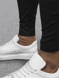 Ανδρικό παντελόνι chino μαύρο OZONEE DJ/3300