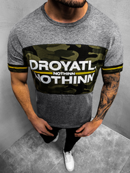 Ανδρικό μπλουζάκι γραφίτη OZONEE JS/SS10976Z