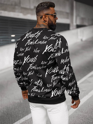 Ανδρικό Φούτερ Mαύρος OZONEE JS/8B1189/3