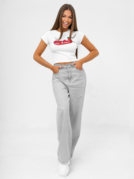 Γυναικείο μπλουζάκι λευκό OZONEE JS/R62744