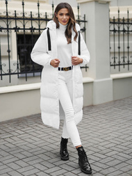 Γυναικείο μπουφάν λευκό OZONEE JS/5M3163/281Z