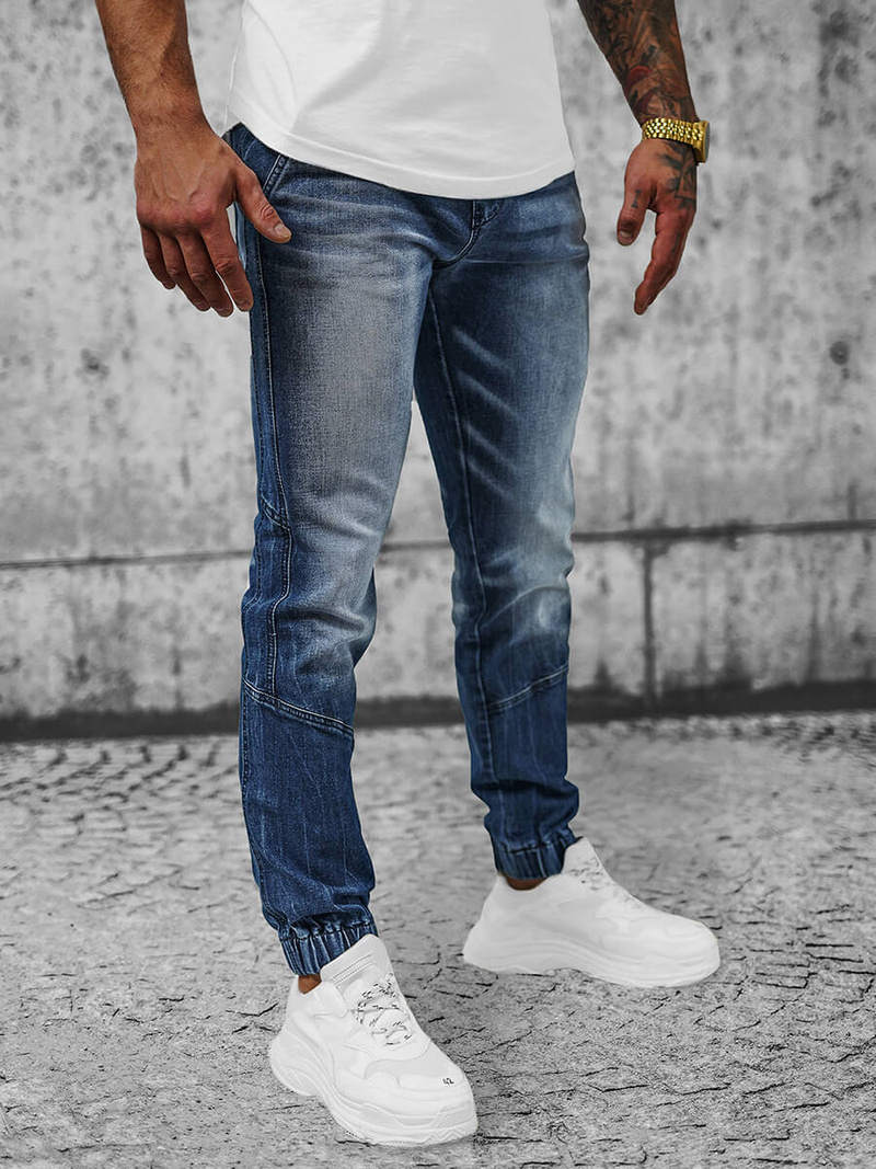 Ανδρικό παντελόνι jogger Σκούρο μπλε OZONEE NB/MP0118BS