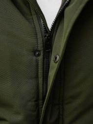 Ανδρικό χειμερινό μπουφάν Χακί OZONEE JS/M2019/136