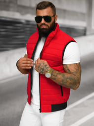 Ανδρικό αμάνικο μπουφάν kόκκινο OZONEE JS/MY77Z