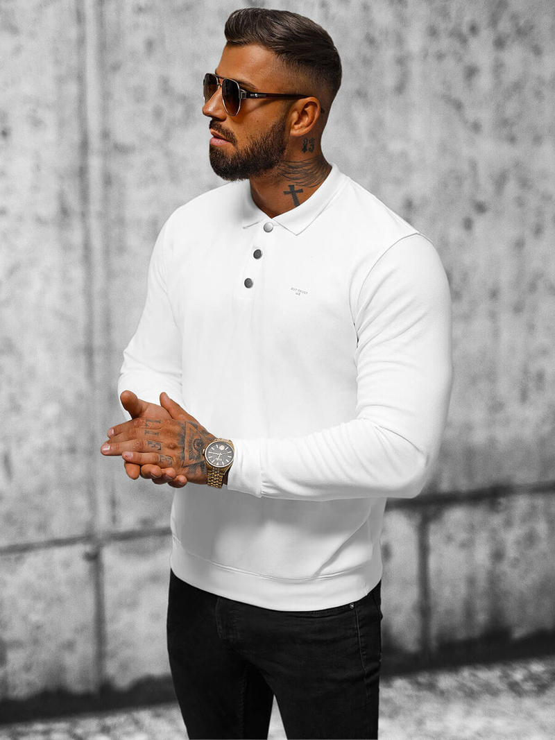 Ανδρικό Φούτερ λευκό OZONEE O/TB2203