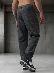 Ανδρικό τζιν παντελόνι γραφίτη OZONEE O/KK2828/5