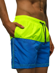 Ανδρικό μαγιό κίτρινο-μπλε OZONEE JS/HM057