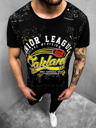 Ανδρικό μπλουζάκι μαύρο OZONEE JS/KS1975Z