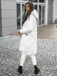 Γυναικείο μπουφάν λευκό OZONEE JS/5M3168/281Z