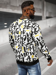 Ανδρικό Φούτερ λευκό OZONEE JS/8B1220/1