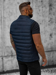 Ανδρικό αμάνικο μπουφάν ναυτικό μπλε OZONEE N/7133Z