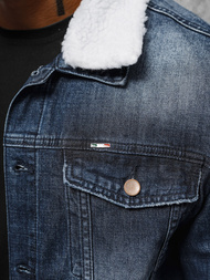 Ανδρικό τζιν μπουφάν σέρπα Σκούρο μπλε OZONEE NB/MJ516BSZ