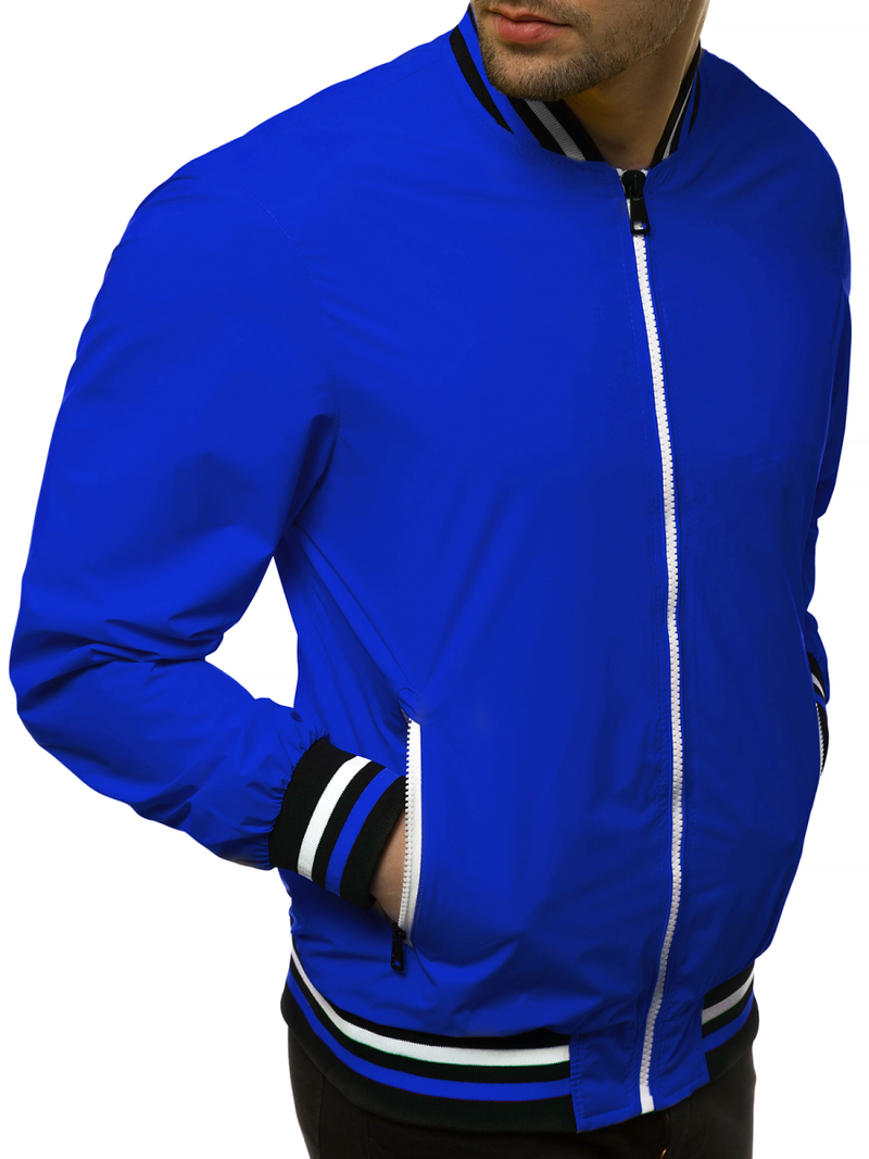 Ανδρικό Μπουφάν Bomber μπλε OZONEE N/6198