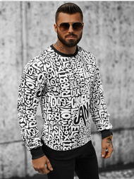 Ανδρικό Φούτερ λευκό OZONEE JS/8B1131/1