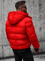 Ανδρικό χειμερινό μπουφάν το κόκκινο OZONEE JS/27M8111