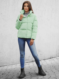 Γυναικείο χειμερινό μπουφάν mέντα OZONEE JS/M23062/236Z