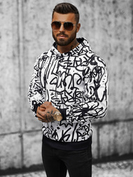 Ανδρικό Φούτερ με kουκούλα λευκό OZONEE JS/8B1151/1